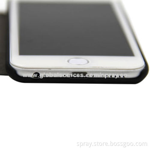 Leather Cover for iPhone, interior TPU/Microfiber Perfectly Combined in Heat Pressing